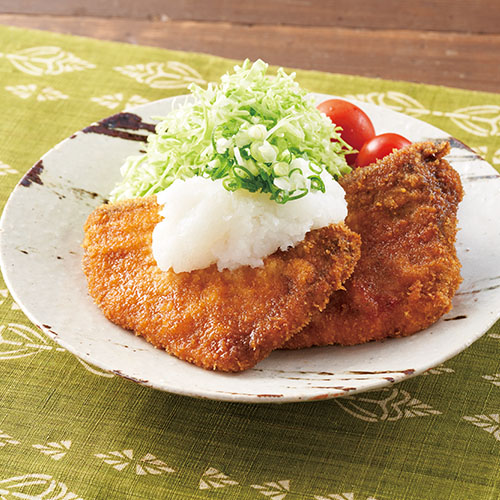 ぶりカツのねぎおろし