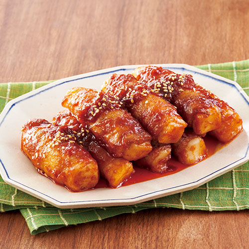 餅の豚肉巻きヤンニョム風味