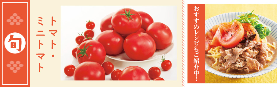2024年4月旬の食材　トマト・ミニトマト トマト・ミニトマト