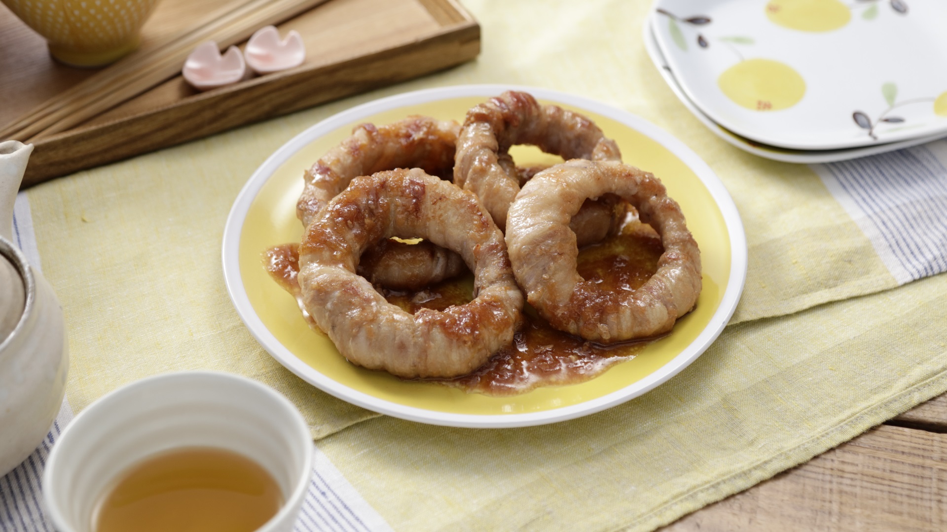 玉ねぎの肉巻き！トンデリング