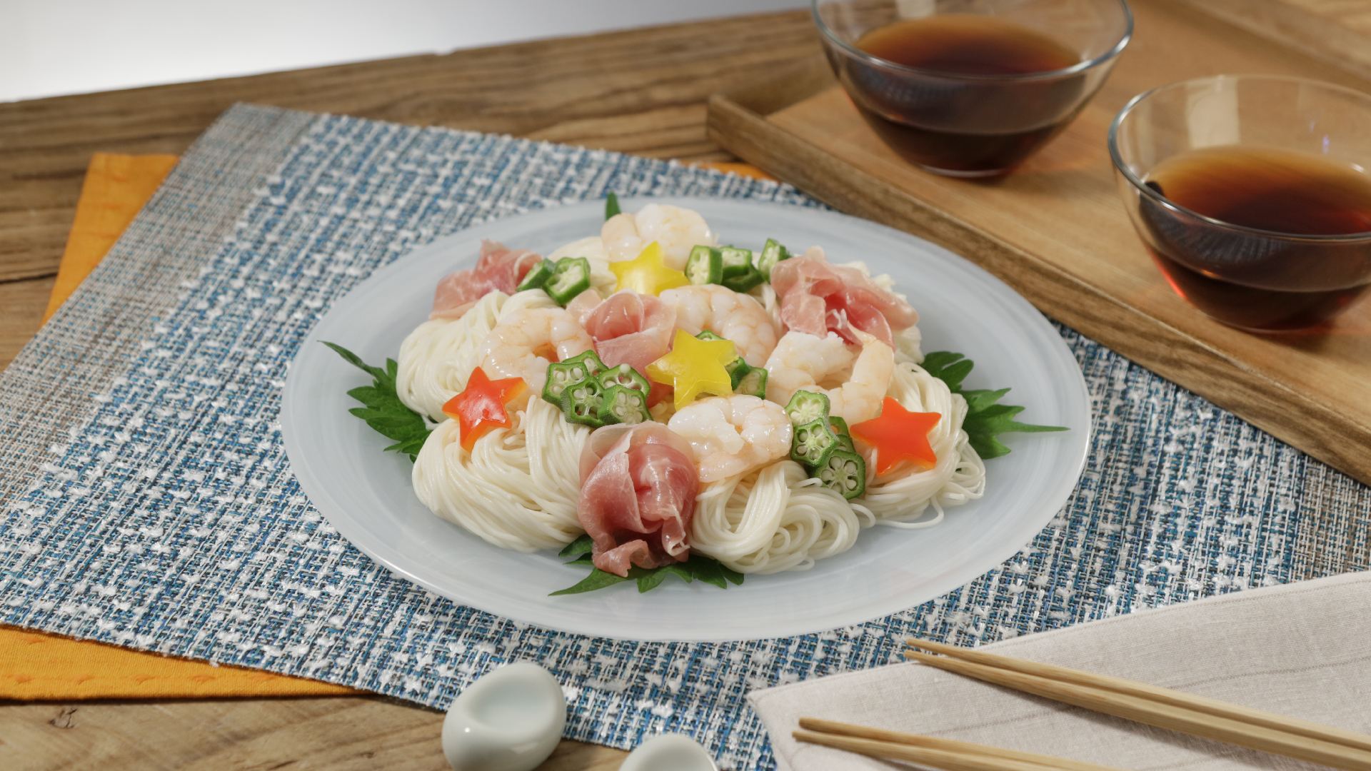 手軽に華やか☆七夕そうめん