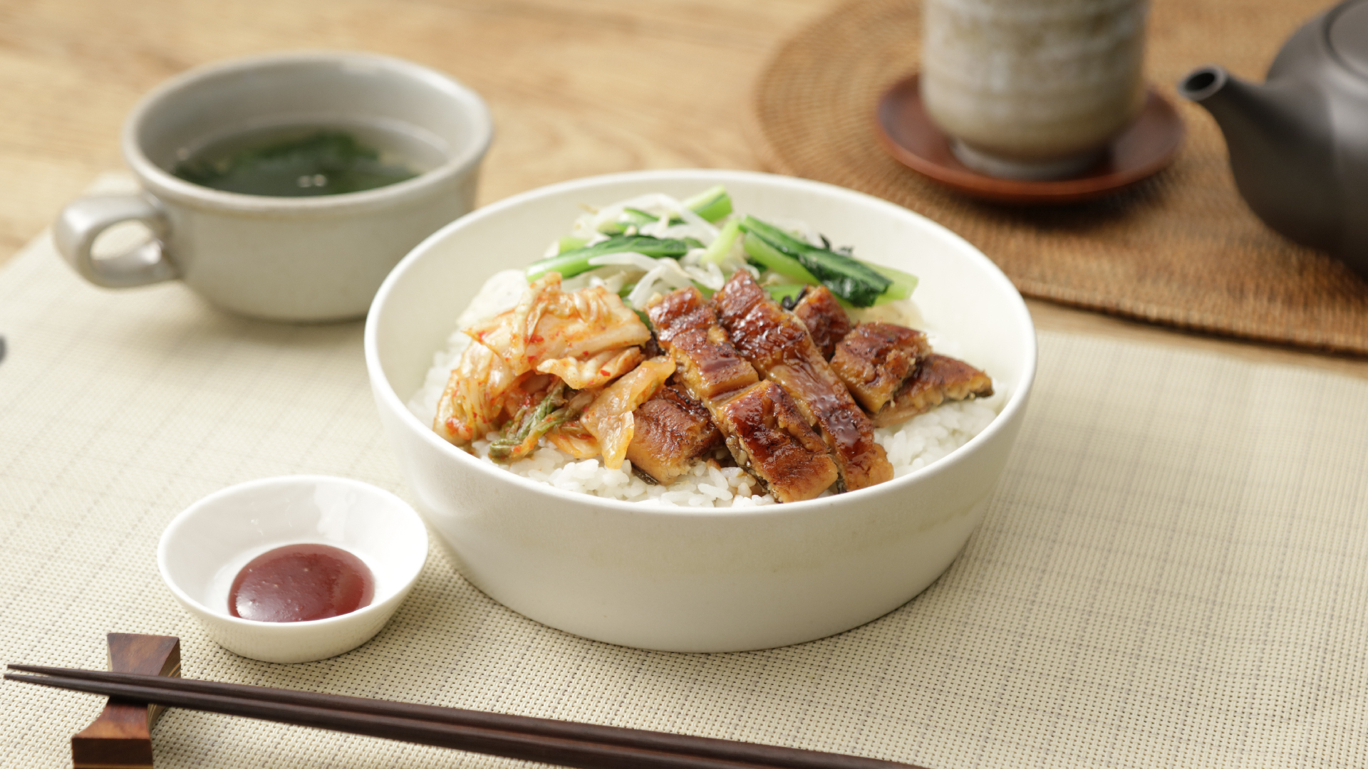 パッと作れる！韓国風うなぎ丼