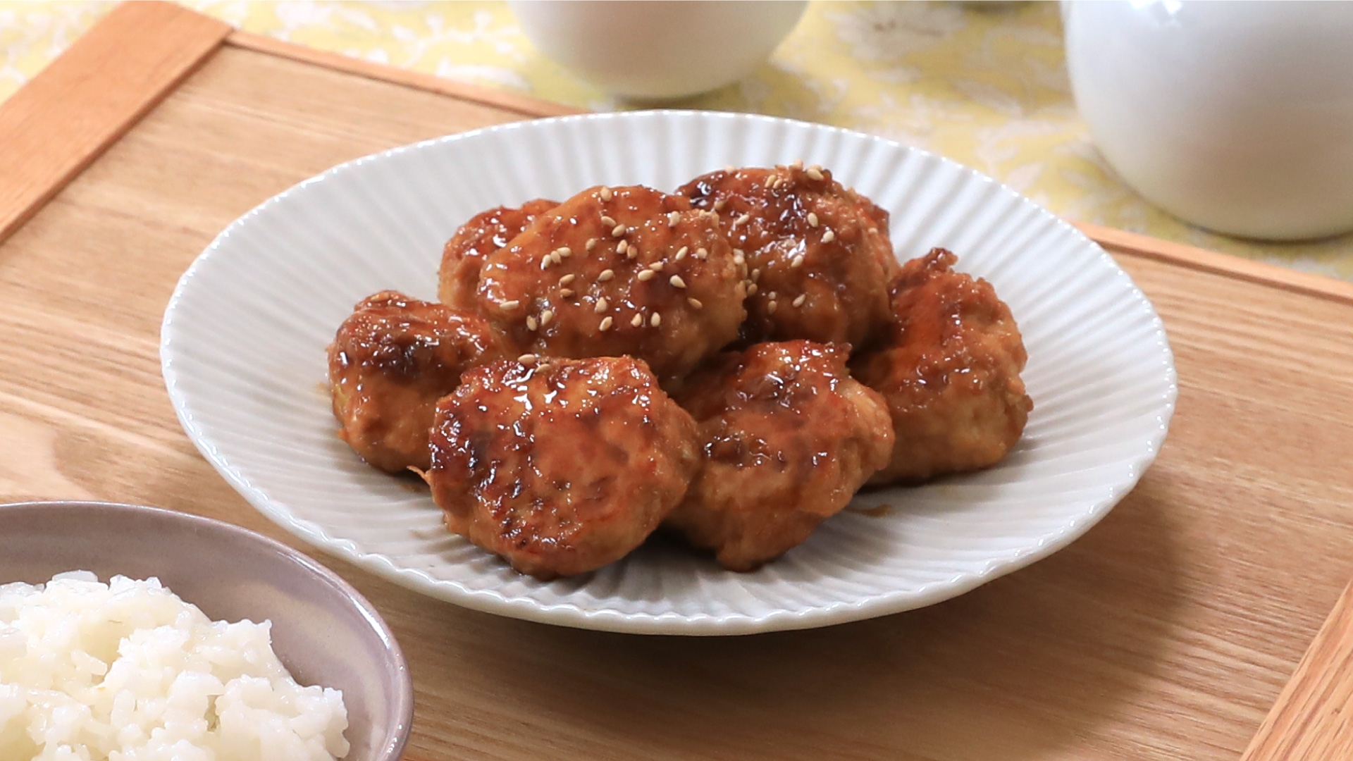 ふわふわ食感♪照り焼きつくね