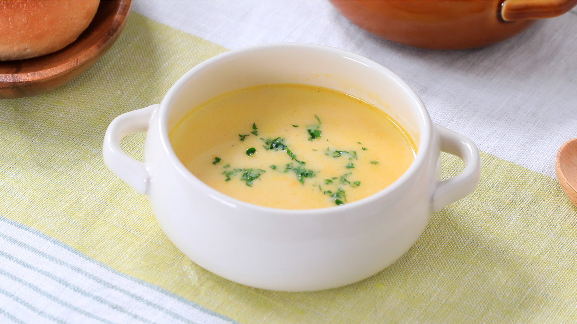 レンジで簡単！甘酒豆乳かぼちゃポタージュ