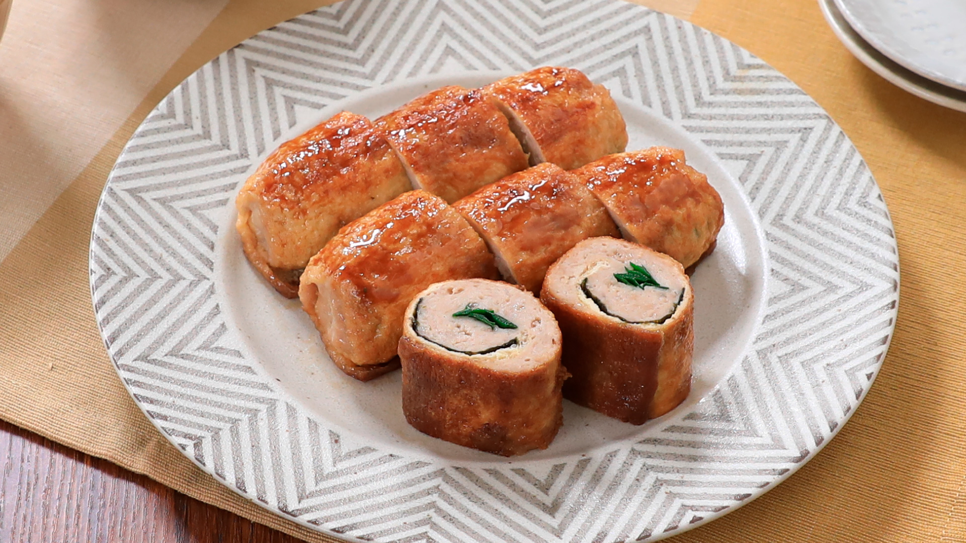甘辛たれで！油揚げロール