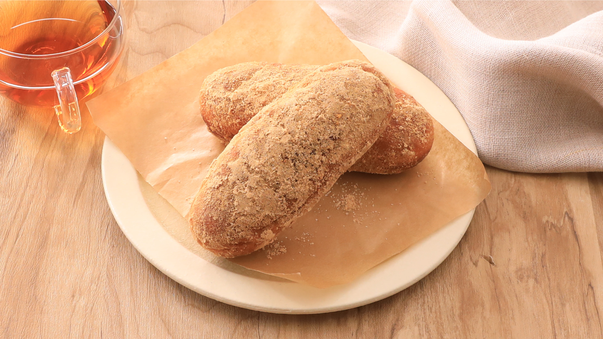 懐かしの味！きなこ揚げパン