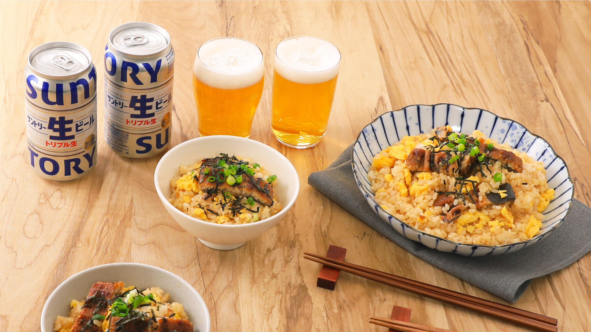 うなぎとふわふわ卵の混ぜご飯
