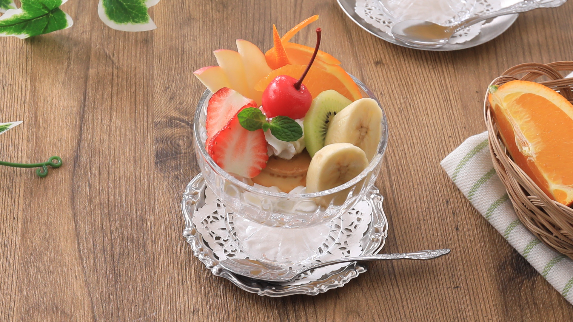 レトロ喫茶店風！プリンアラモード