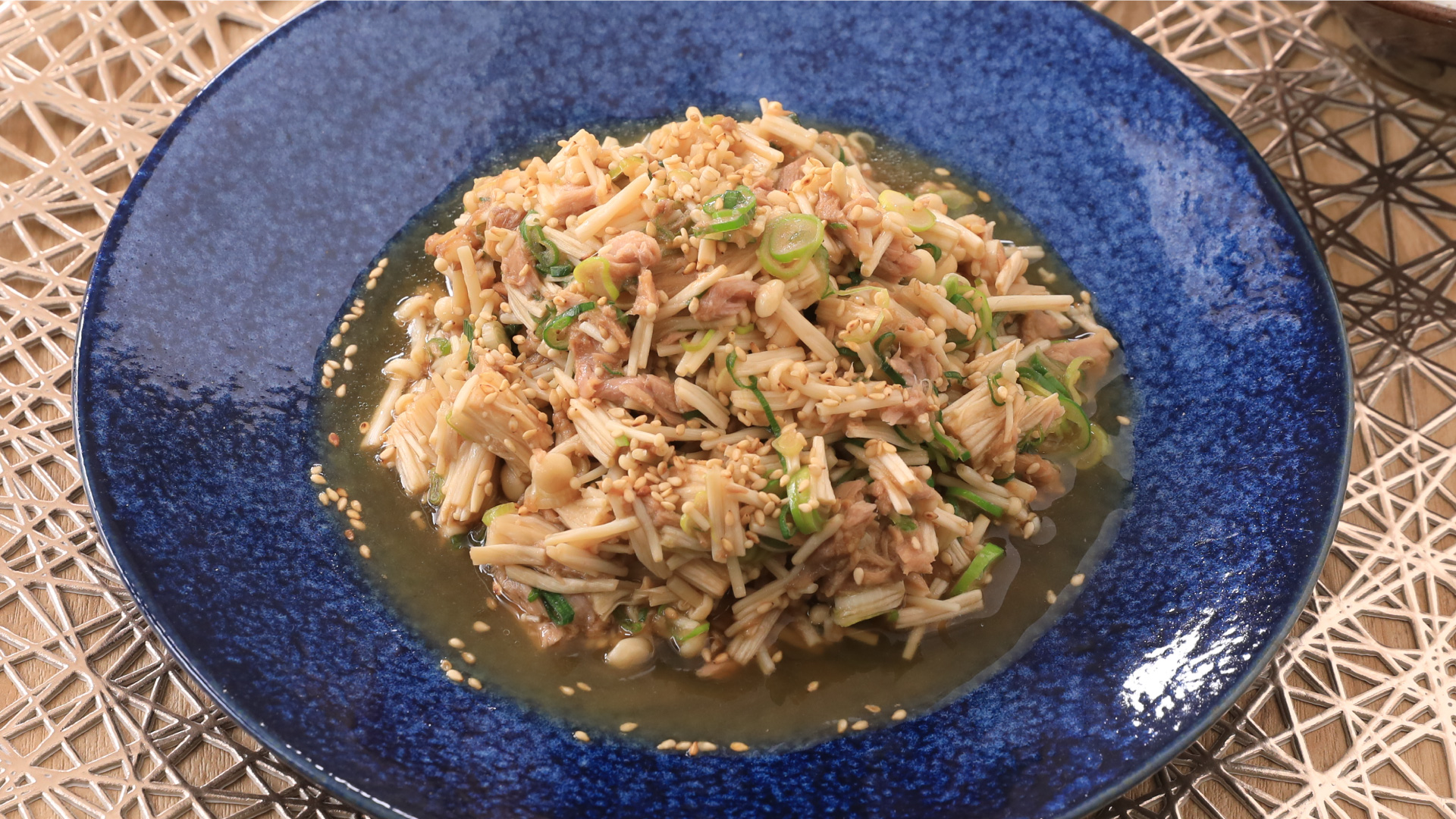 レンジで簡単！えのツナぽん