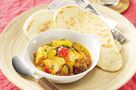 魚と彩り野菜の香り高いカレー