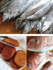 漁獲量日本一の『たちうお』など、豊富な海の幸が手に入る『とれピチ朝市』が大人気