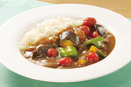 ミニトマトの夏野菜カレー