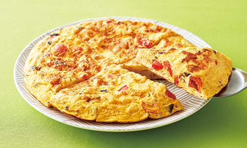 彩り野菜のスペインオムレツ