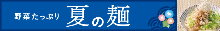 野菜たっぷり夏の麺