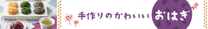 手作りのかわいいおはぎ