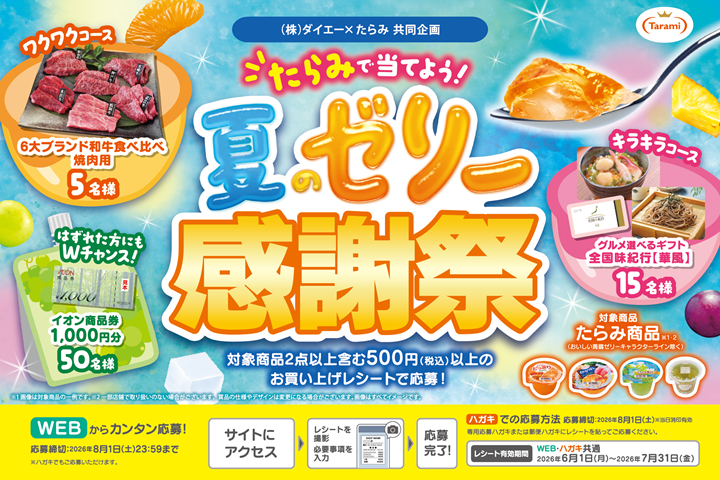 たらみで当てよう！夏のゼリー感謝祭