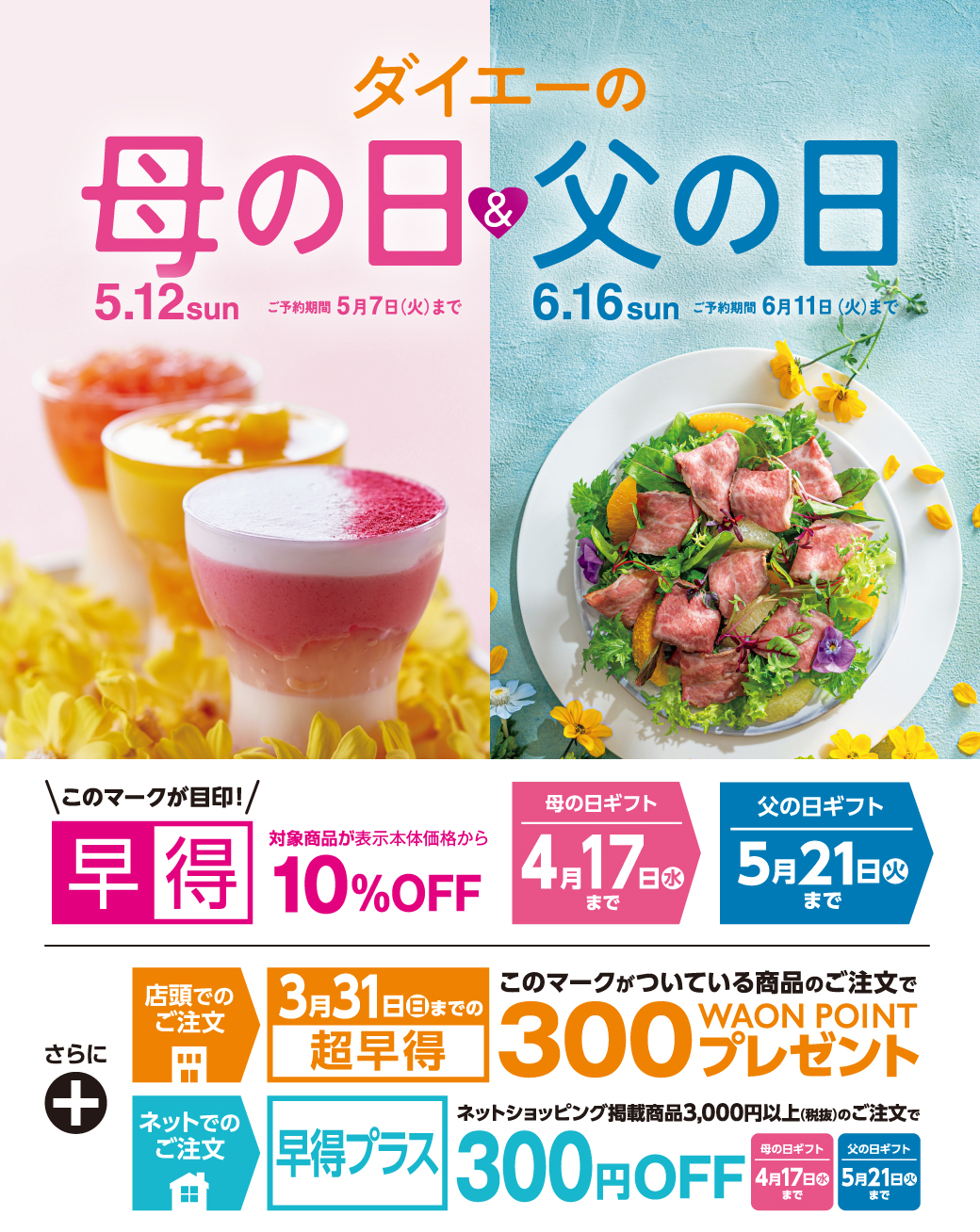 ダイエーの母の日・父の日ギフト 2024