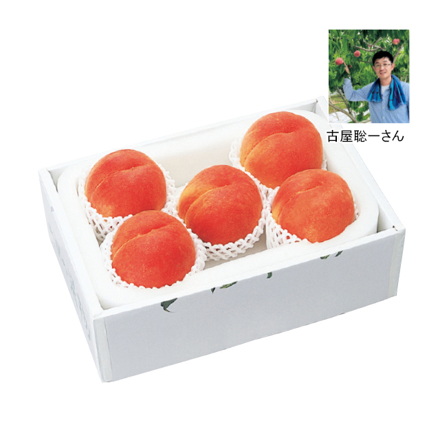 山梨県一宮町産　自信作古屋聡一さんの桃（白桃種）